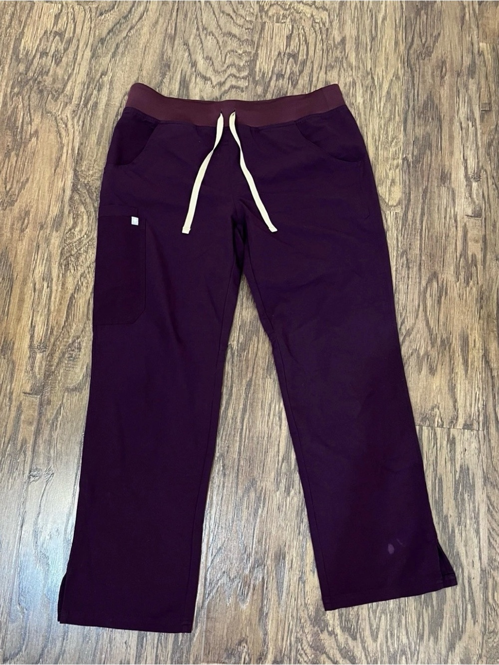 FIGS Kade Cargo Scrub Pants, Deep Purple, Medium/Petite
